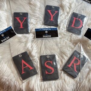 Shacke Luggage Tag Initials Set (A,D,R,S,Y)